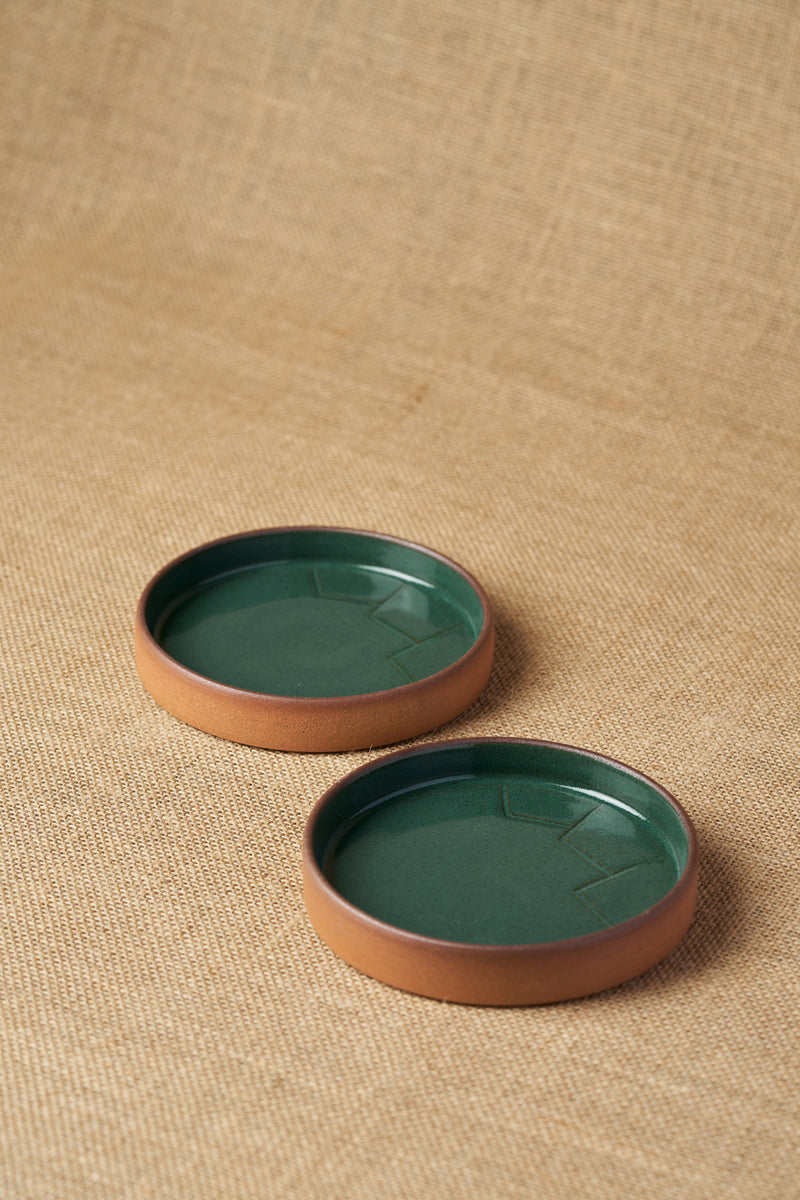 Tiger Hill Snack Plate-Mountain Pattern (Set of 2)