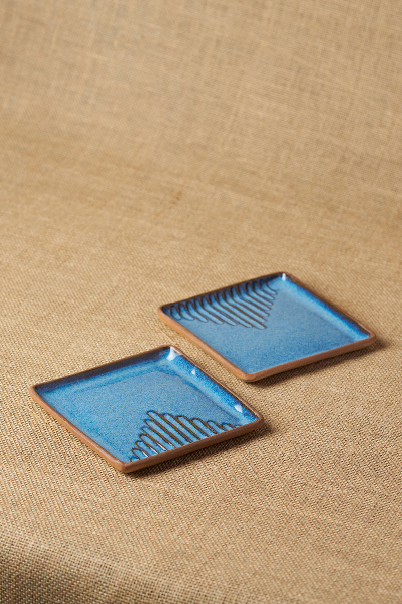 Tiger Hill Square Plate (Set of 2)
