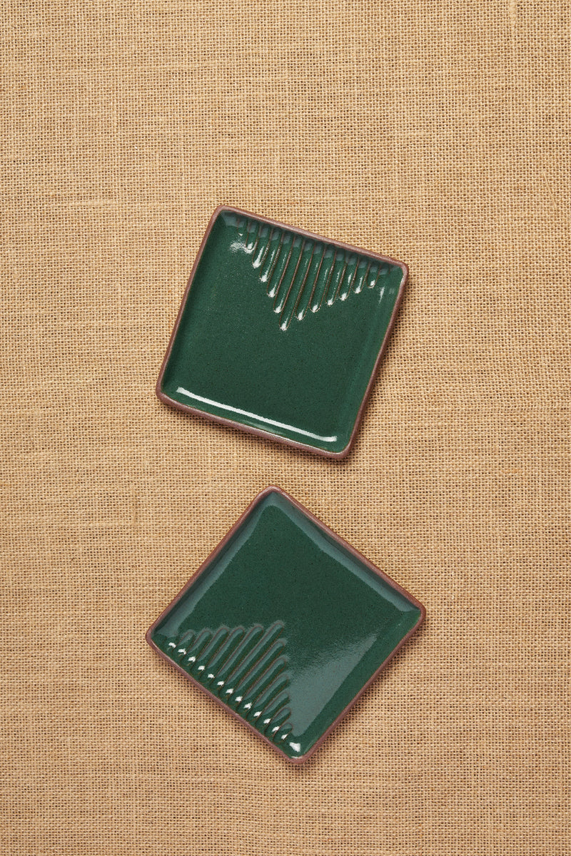 Tiger Hill Square Plate (Set of 2)