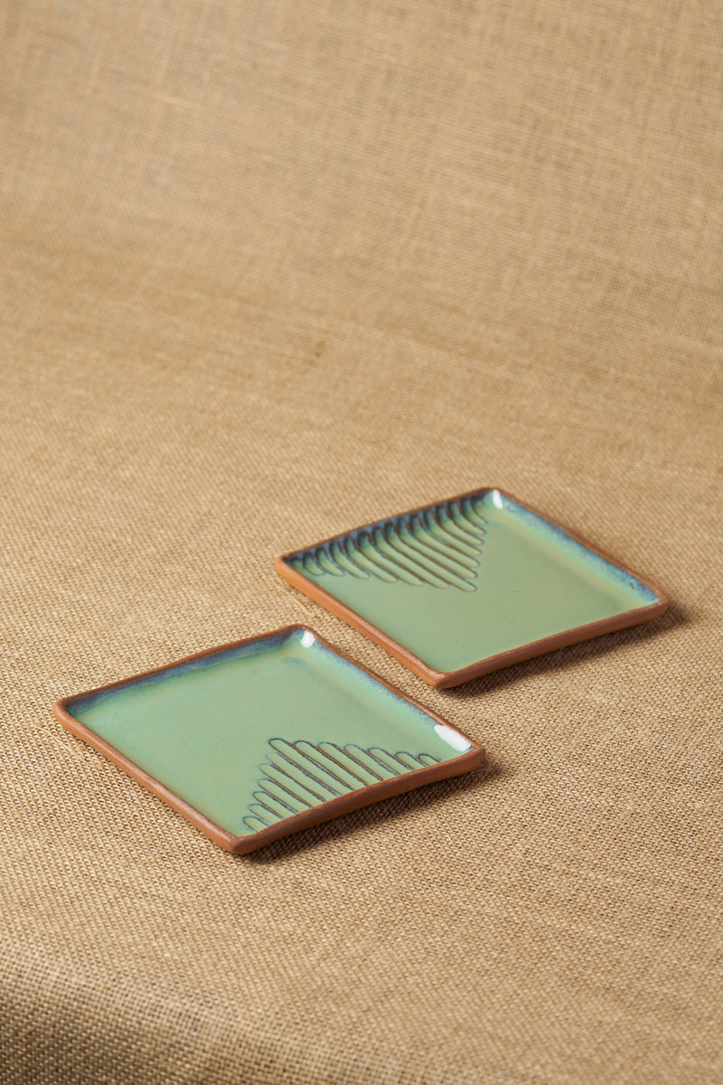 Tiger Hill Square Plate (Set of 2)