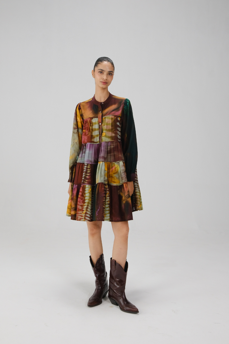 TIER DRESS-X-Ray cotton by CORD for women Worldwide