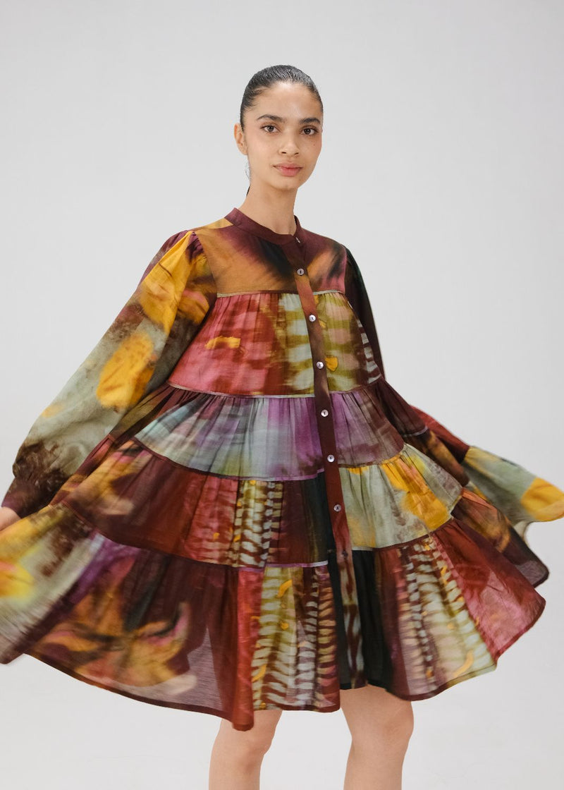 TIER DRESS-X-Ray cotton by CORD for women Worldwide