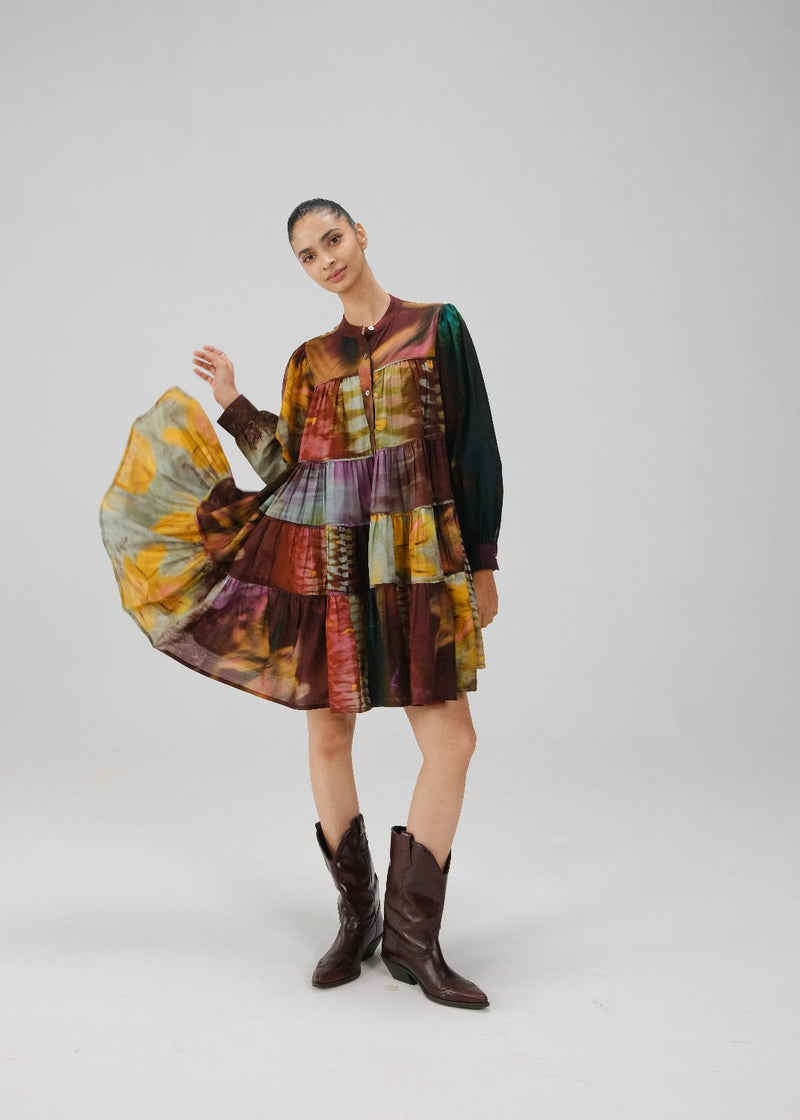 TIER DRESS-X-Ray cotton by CORD for women Worldwide