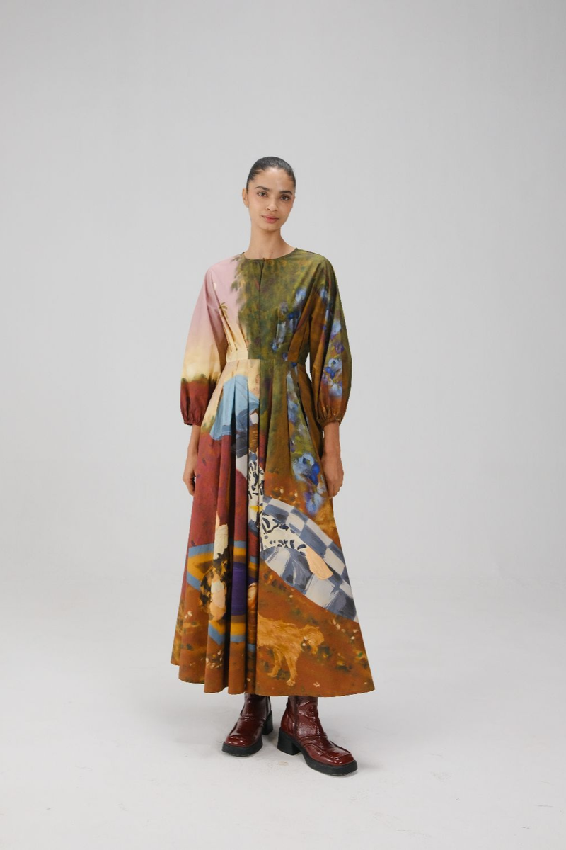 TOKYO DRESS-Lakeside cotton by CORD for women Worldwide