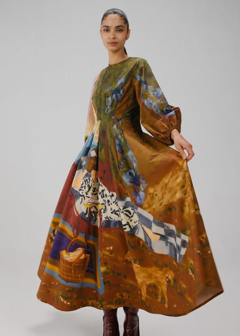 TOKYO DRESS-Lakeside cotton by CORD for women Worldwide