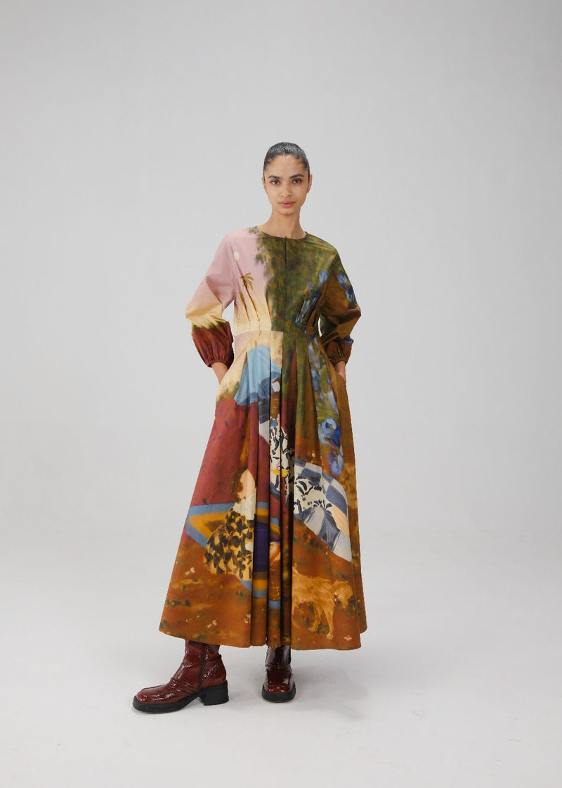 TOKYO DRESS-Lakeside cotton by CORD for women Worldwide