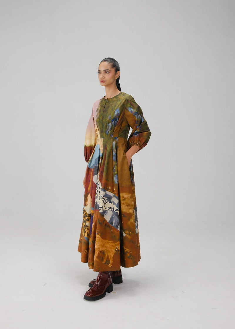 TOKYO DRESS-Lakeside cotton by CORD for women Worldwide