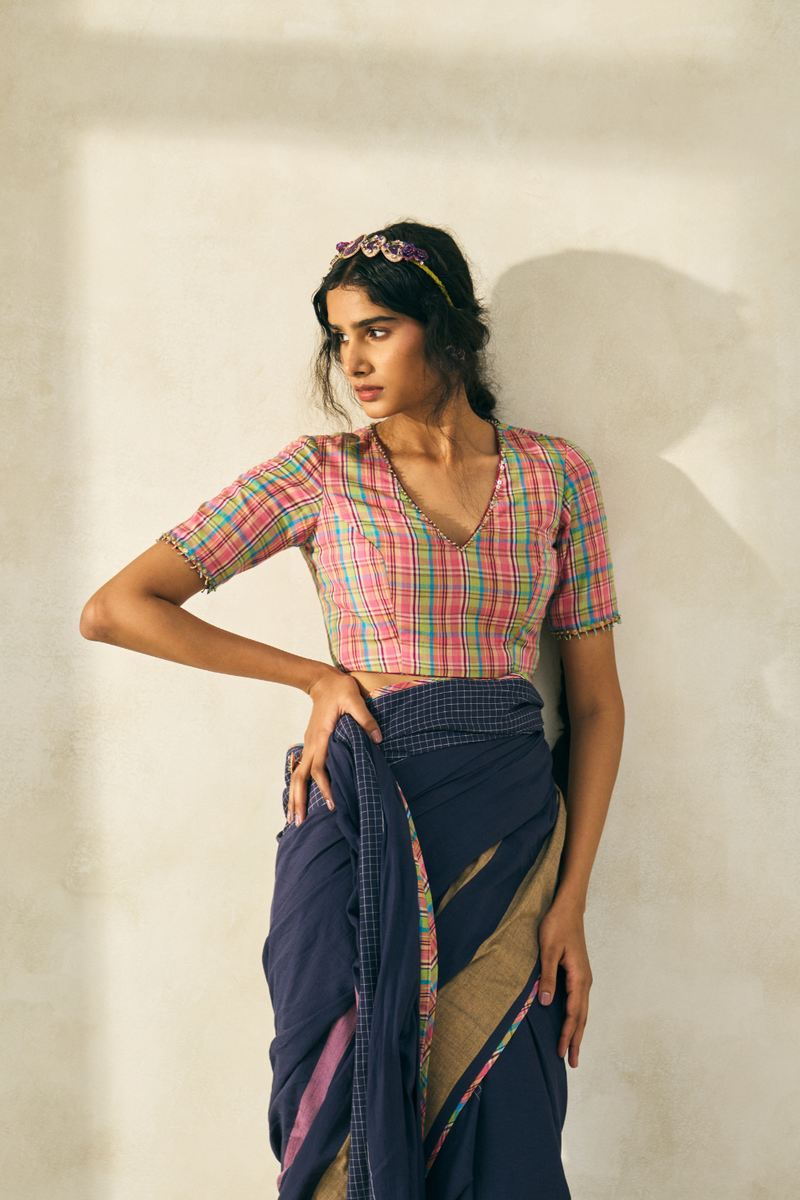 Tony Blouse cotton by SWATTI KAPOOR in multi color for women Worldwide