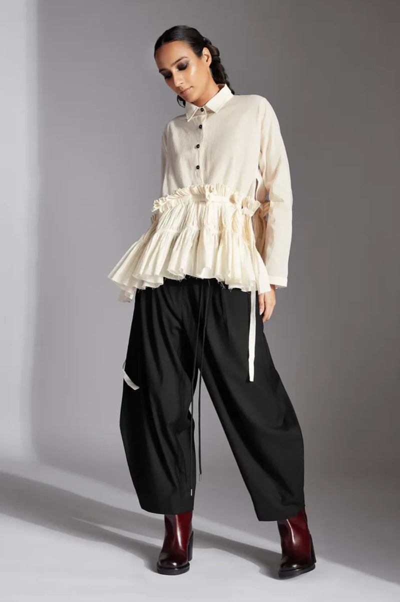 Miro Top-White cotton by Chola in white color for women Worldwide