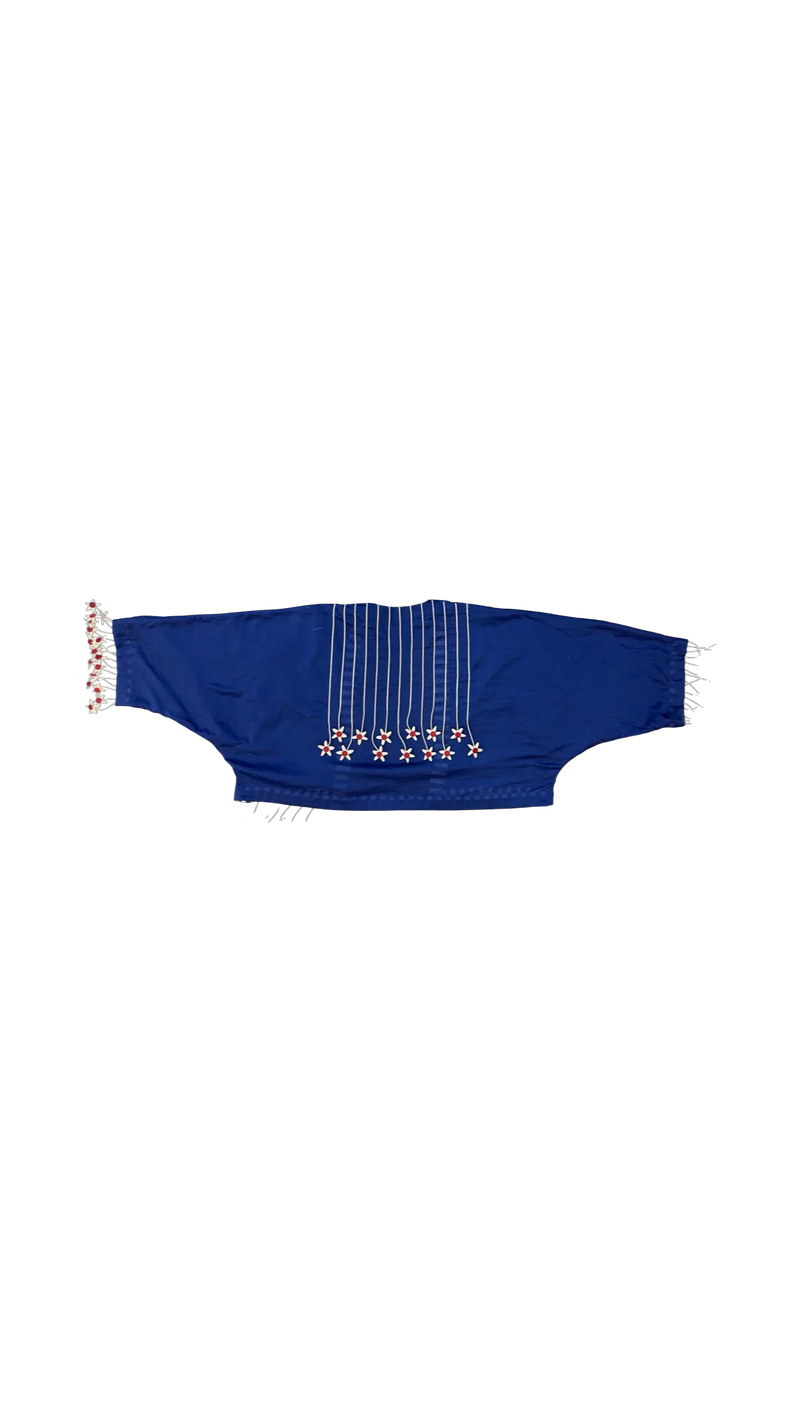 Tass Moma Jacket-Blue and White