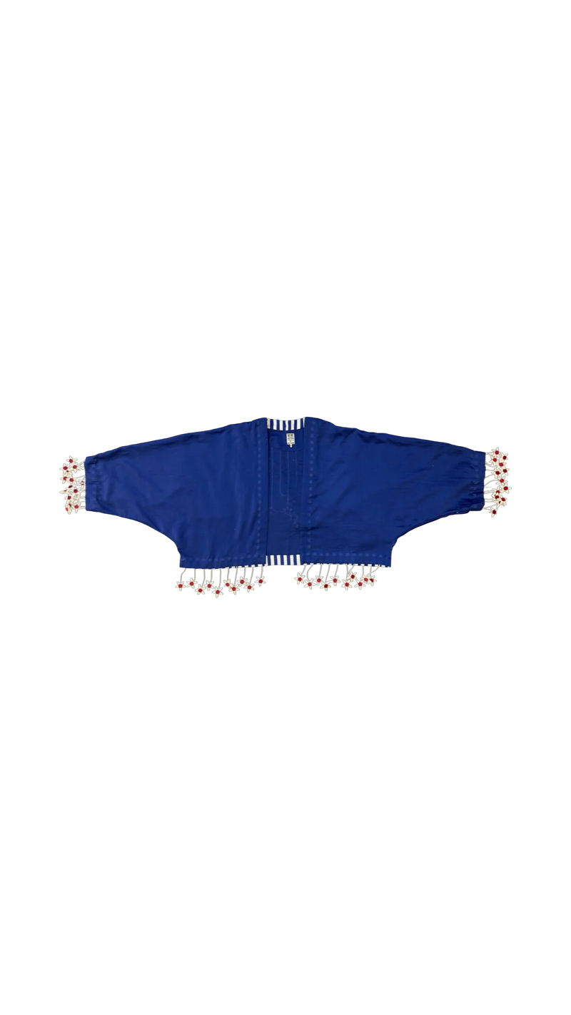 Tass Moma Jacket-Blue and White