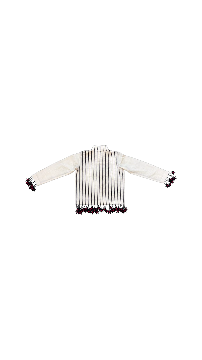 Tass Thakur Jacket-Black and White