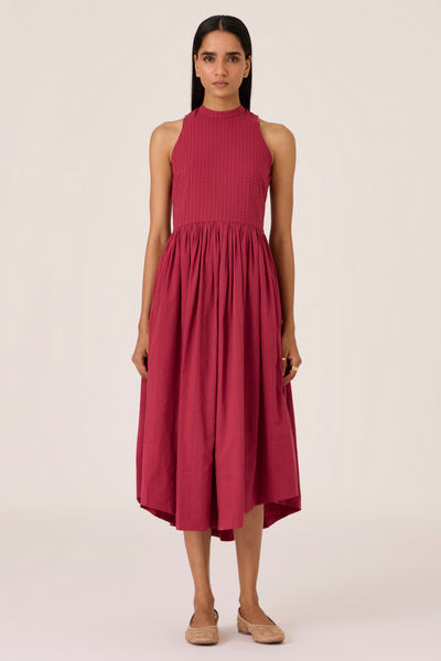 Tehia Berry Cotton Midi Dress