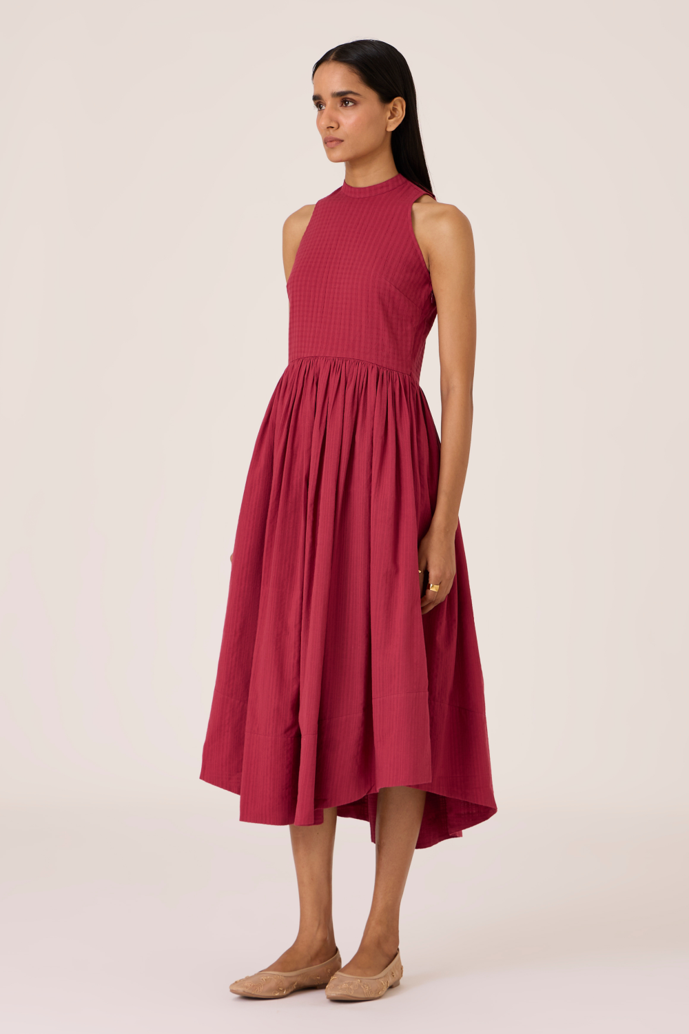 Tehia Berry Cotton Midi Dress