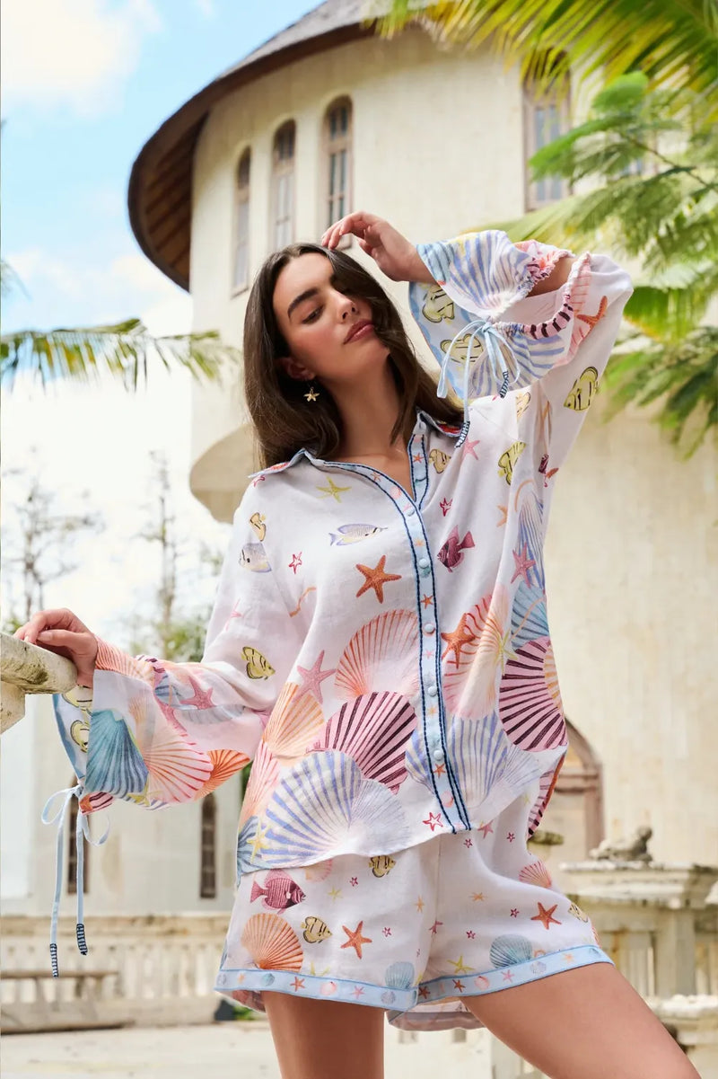 Thais Shirt - Seaborn all linen by NOIB for women Worldwide