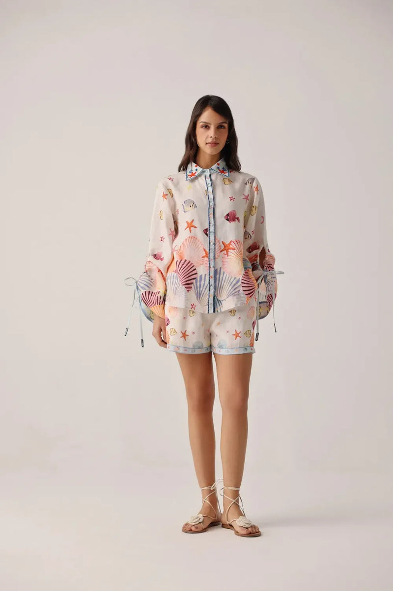 Thais Shirt - Seaborn all linen by NOIB for women Worldwide
