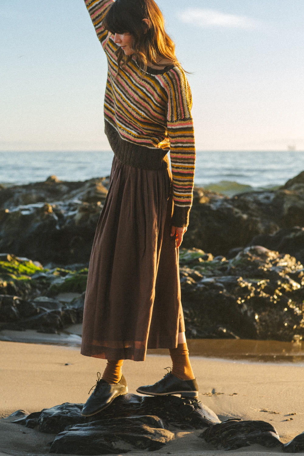 The Chocolate Brown Pull-on Skirt