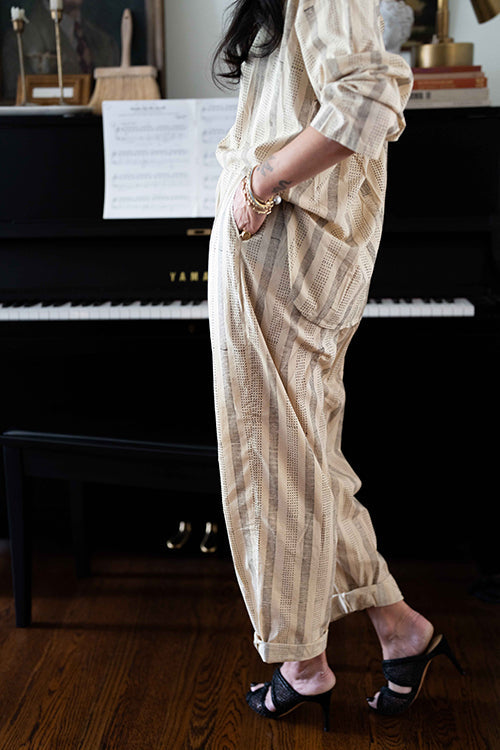 The Dune Ensemble cotton by World of Crow in beige color for women Worldwide