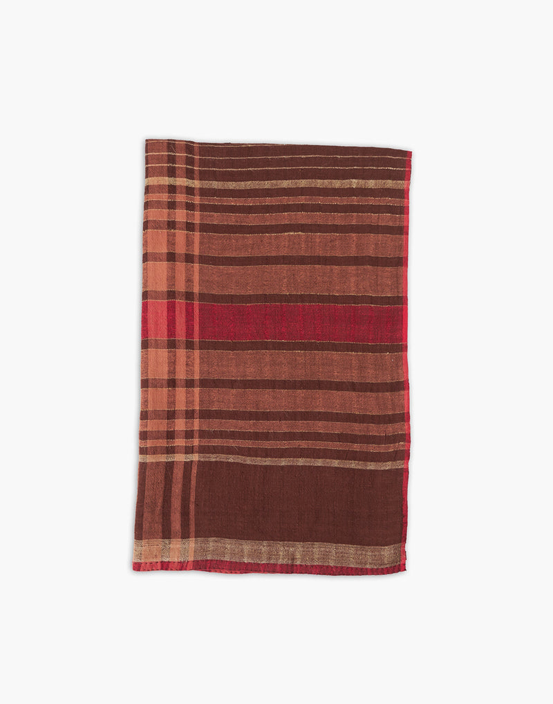 The Earth & Ember stole cotton by World of Crow in multi color for women Worldwide