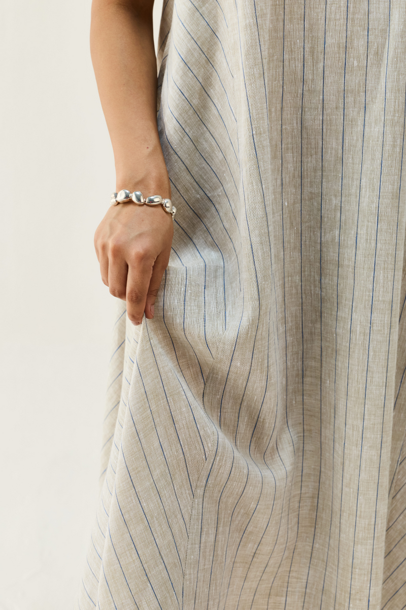 The Element Linen Maxi Dress all linen by Sui in beige color for women Worldwide