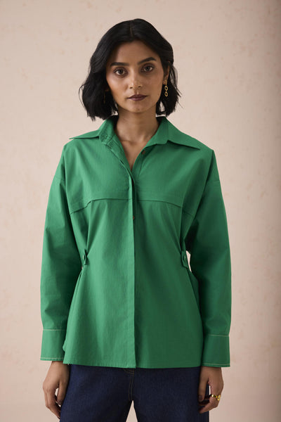 The Evergreen Wonder Classic Organic Cotton Shirt Blouse