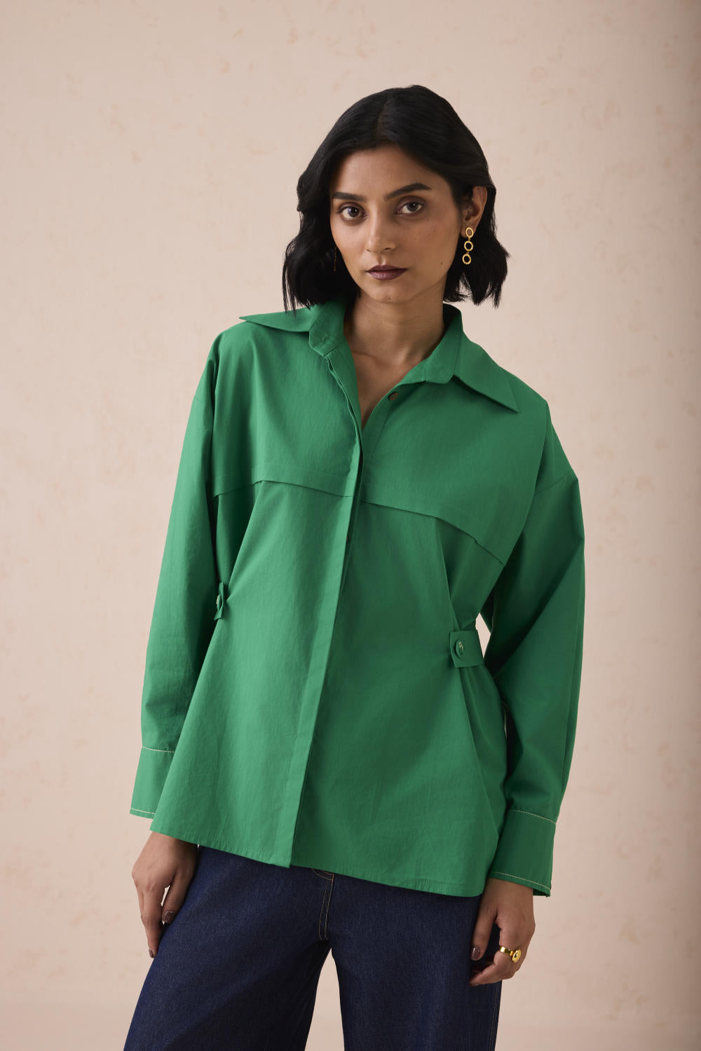 The Evergreen Wonder Classic Organic Cotton Shirt Blouse