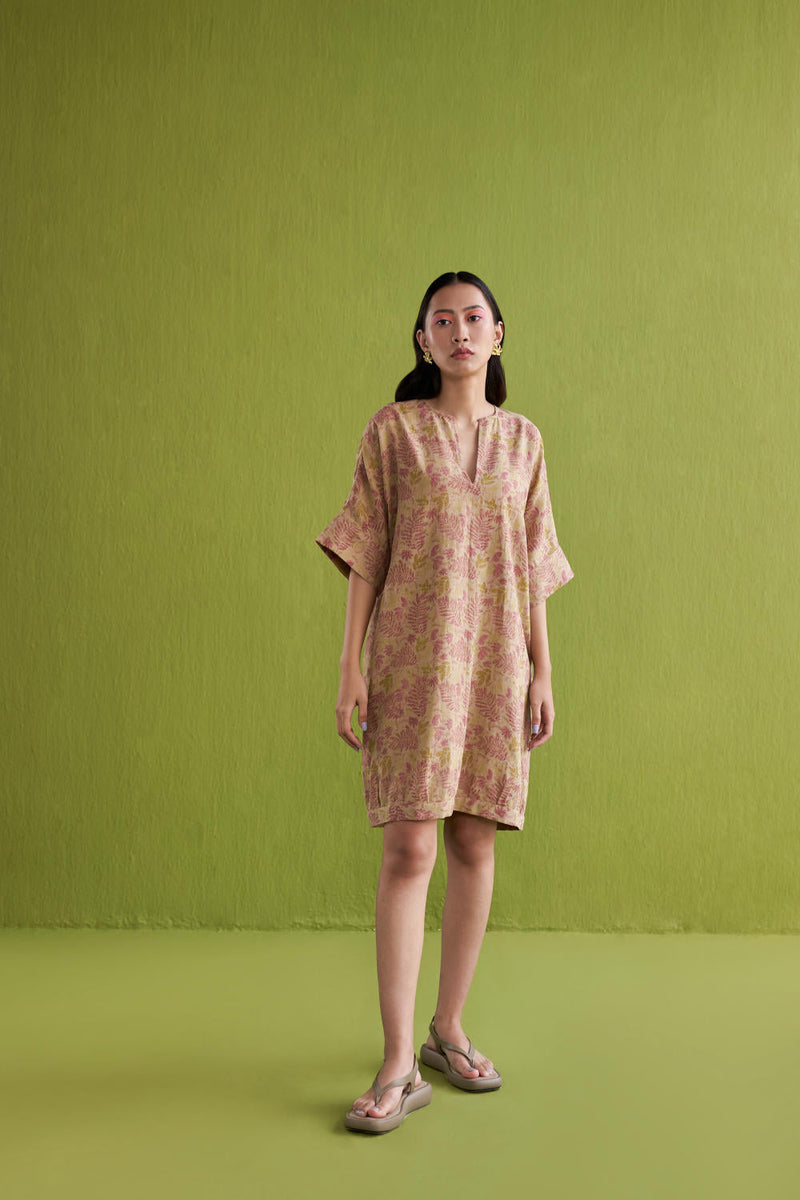 The Fern Handwoven Printed Dress cotton by SUI for women Worldwide