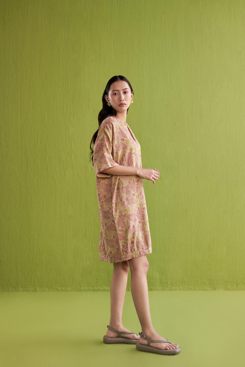The Fern Handwoven Printed Dress cotton by SUI for women Worldwide