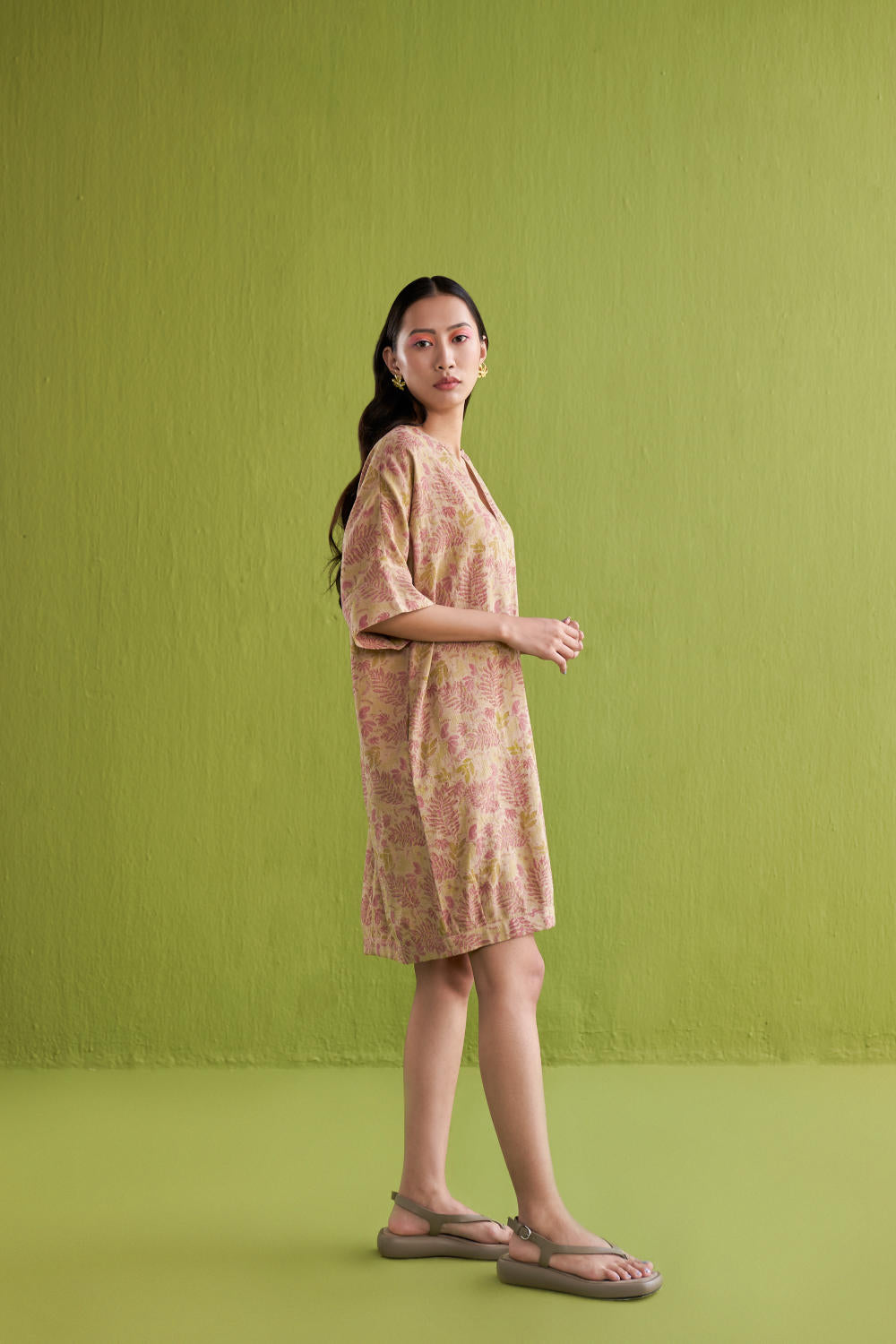 The Fern Handwoven Printed Dress