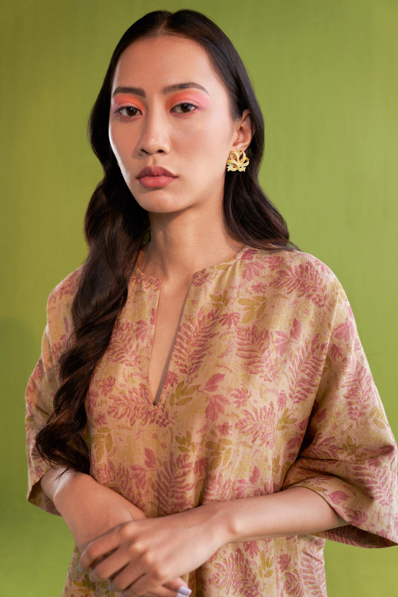 The Fern Handwoven Printed Dress cotton by SUI for women Worldwide