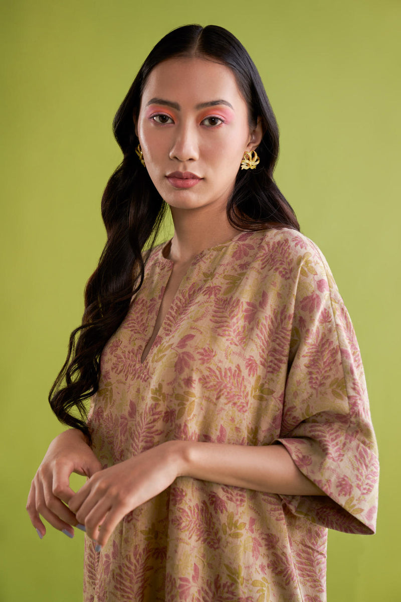 The Fern Handwoven Printed Dress cotton by SUI for women Worldwide