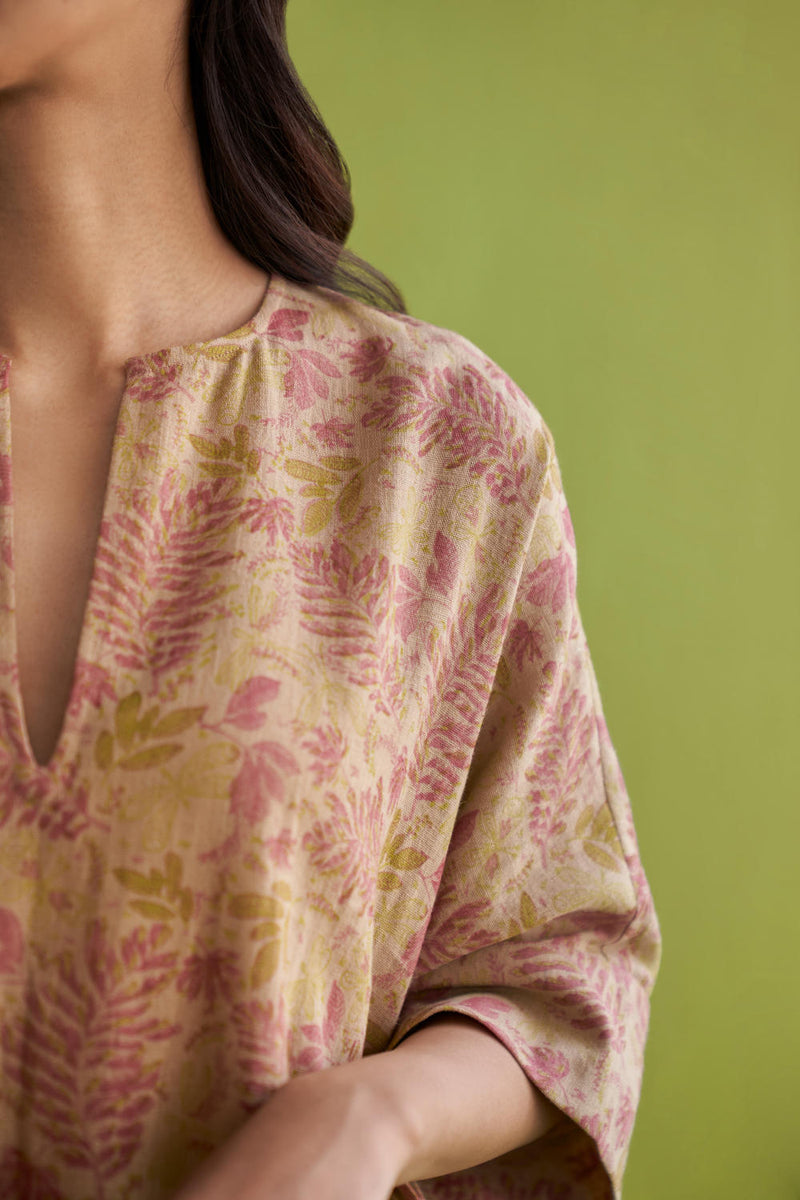 The Fern Handwoven Printed Dress cotton by SUI for women Worldwide