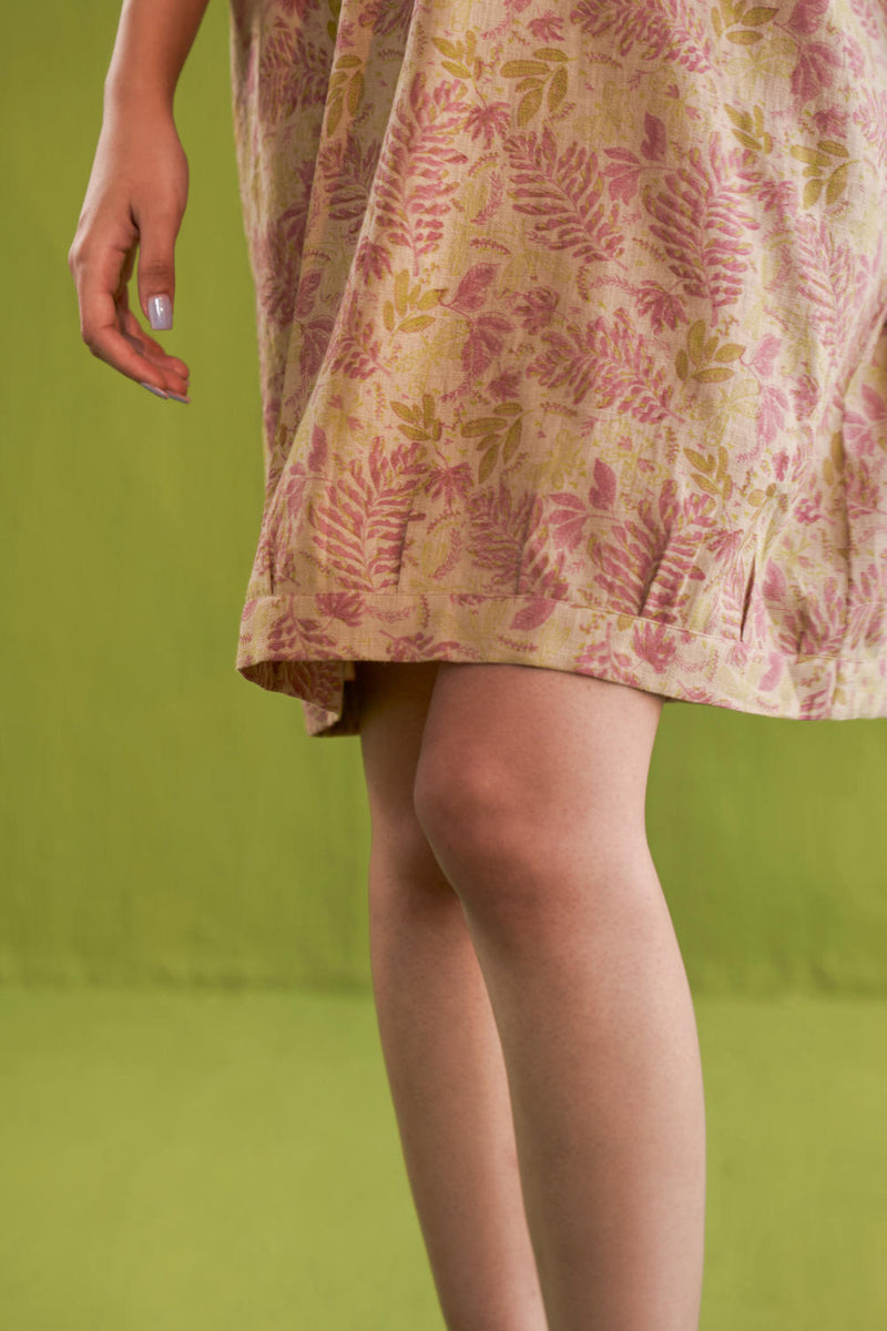 The Fern Handwoven Printed Dress cotton by SUI for women Worldwide