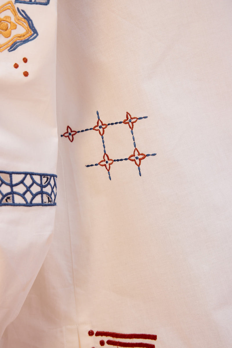 The Foundation Organic Cotton Shirt poplin top/shirt by SUI in white for women Worldwide