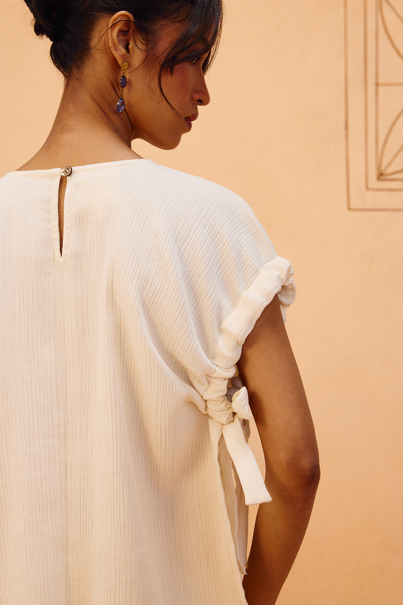 The Frame Organic Cotton Top double gauze top/shirt by SUI in off-white for women Worldwide