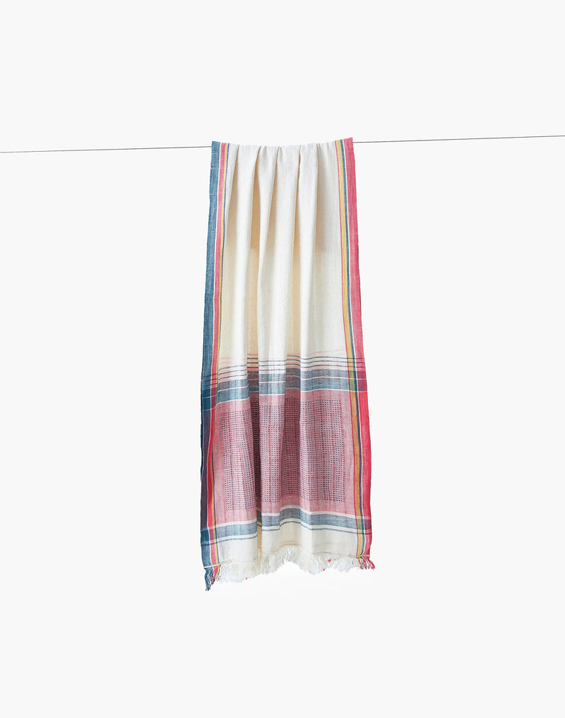 The Harbor Weave stole cotton by World of Crow in multi color for women Worldwide