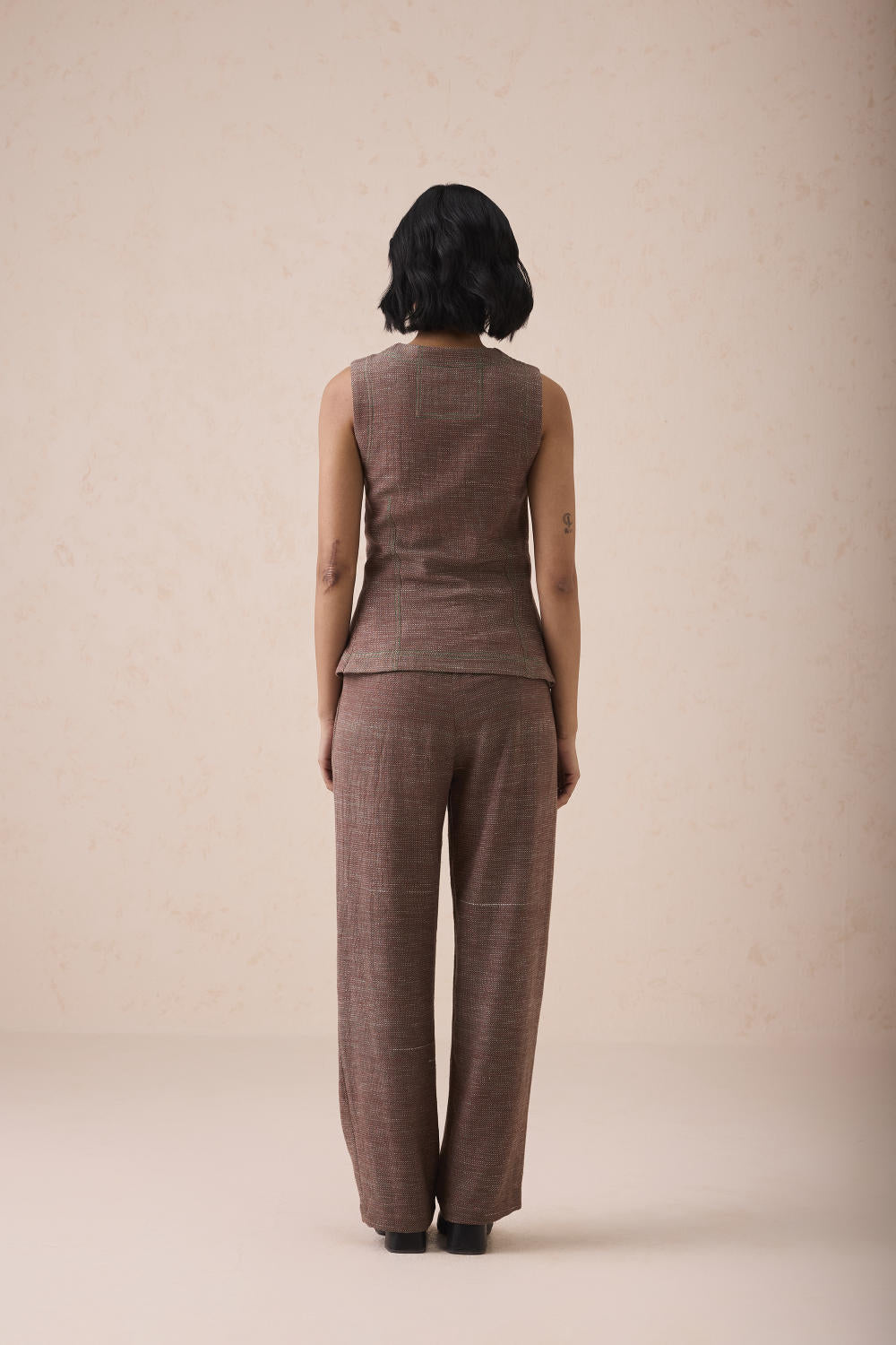 The Hazel Sun Handspun Handwoven Organic Cotton Waistcoat