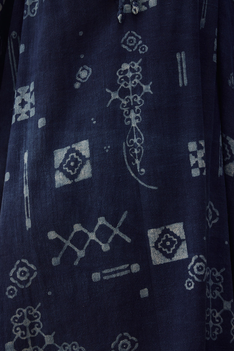 The Heirloom Handspun Handwoven Organic Cotton Dress organic cotton dress by SUI in indigo for women Worldwide