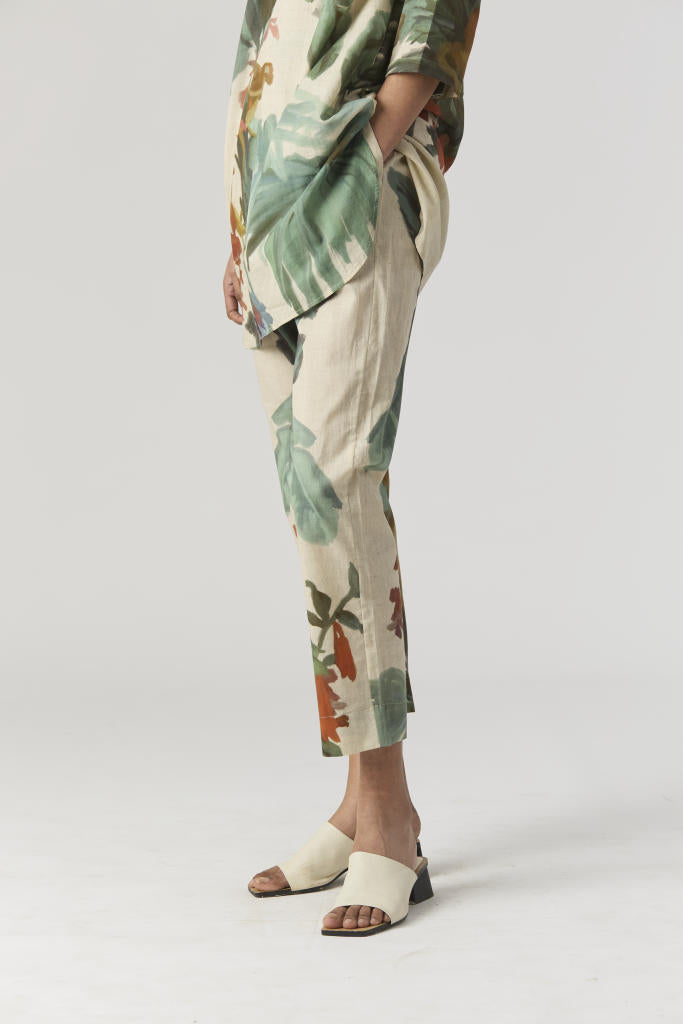 THE HUNT SHORT KURTA SET cotton by Yam in green color for women Worldwide