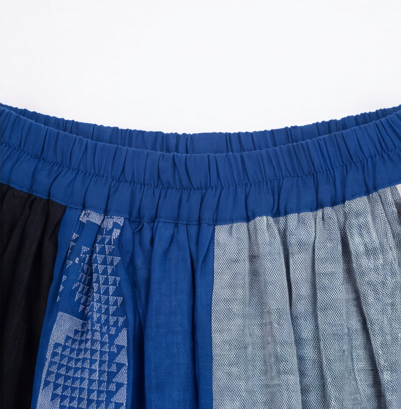 The Joy Skirt-Heritage Patchwork cotton skirt by World of Crow in multi-color for women Worldwide