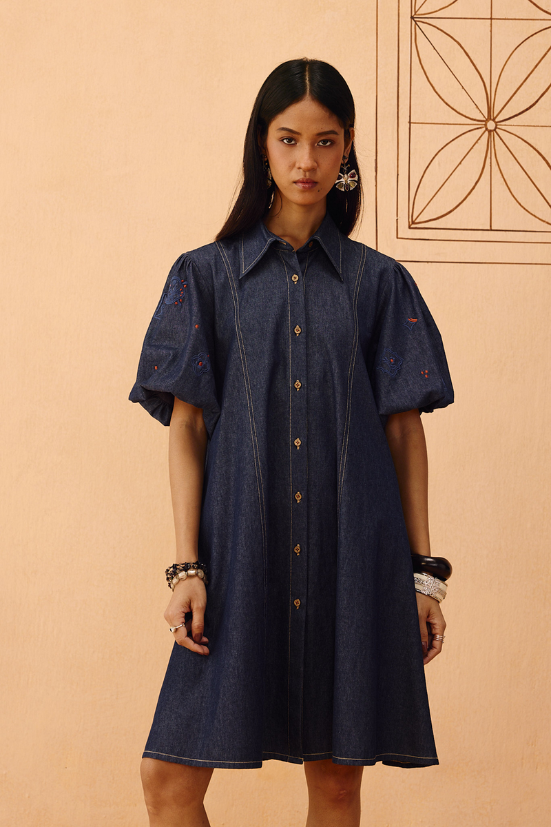 The Keepsake Sustainable Denim Dress denim dress by SUI in blue for women Worldwide