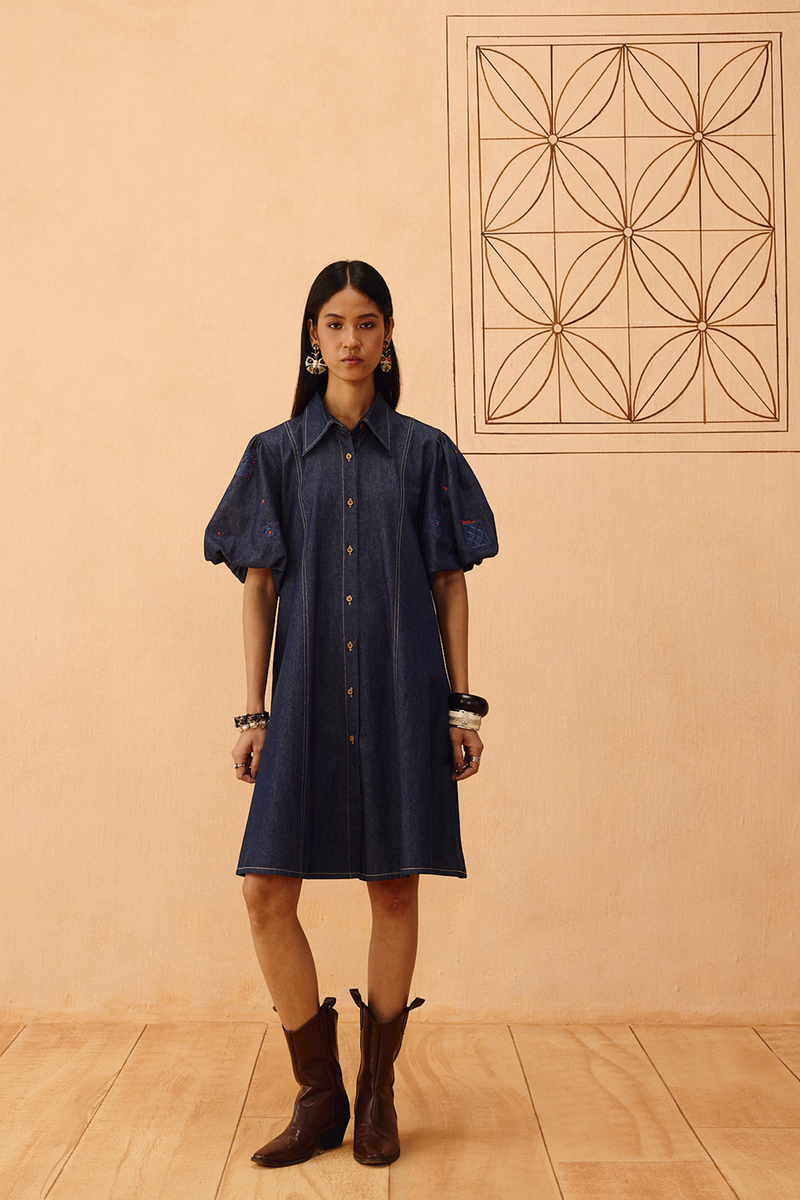 The Keepsake Sustainable Denim Dress denim dress by SUI in blue for women Worldwide