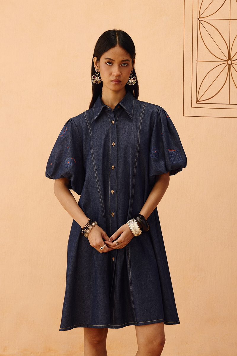 The Keepsake Sustainable Denim Dress denim dress by SUI in blue for women Worldwide