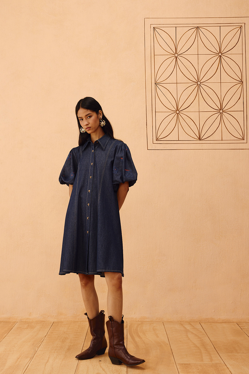 The Keepsake Sustainable Denim Dress denim dress by SUI in blue for women Worldwide