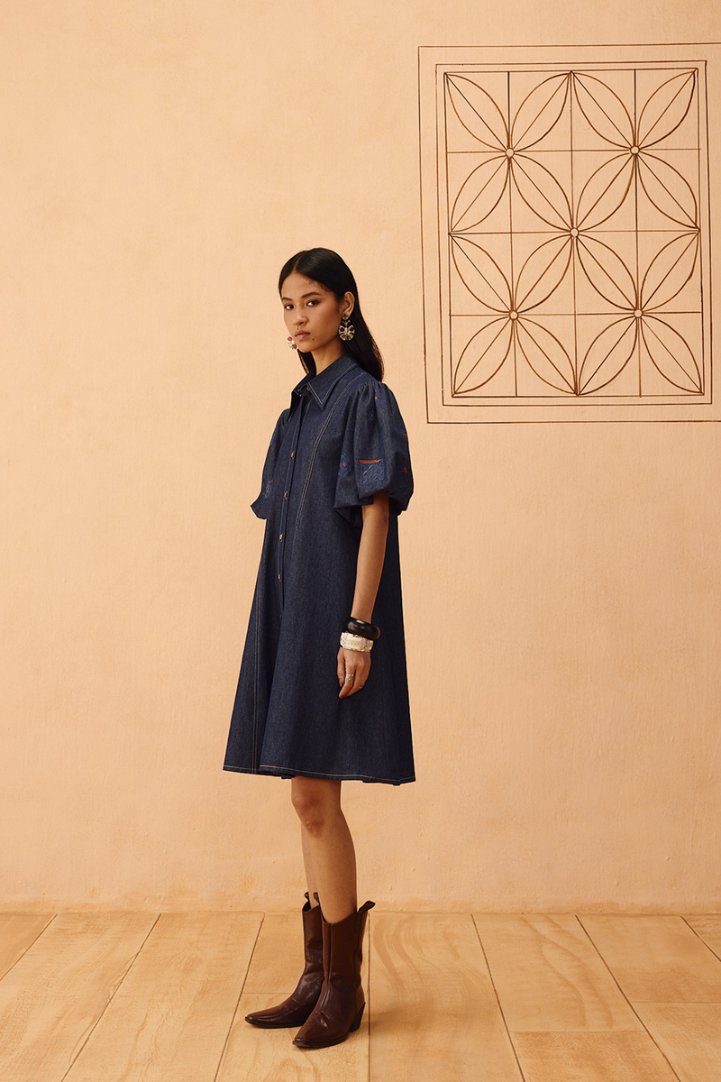 The Keepsake Sustainable Denim Dress denim dress by SUI in blue for women Worldwide