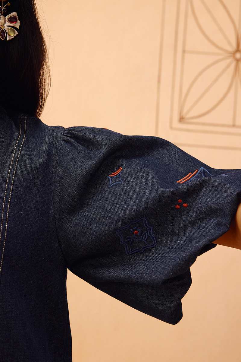 The Keepsake Sustainable Denim Dress denim dress by SUI in blue for women Worldwide