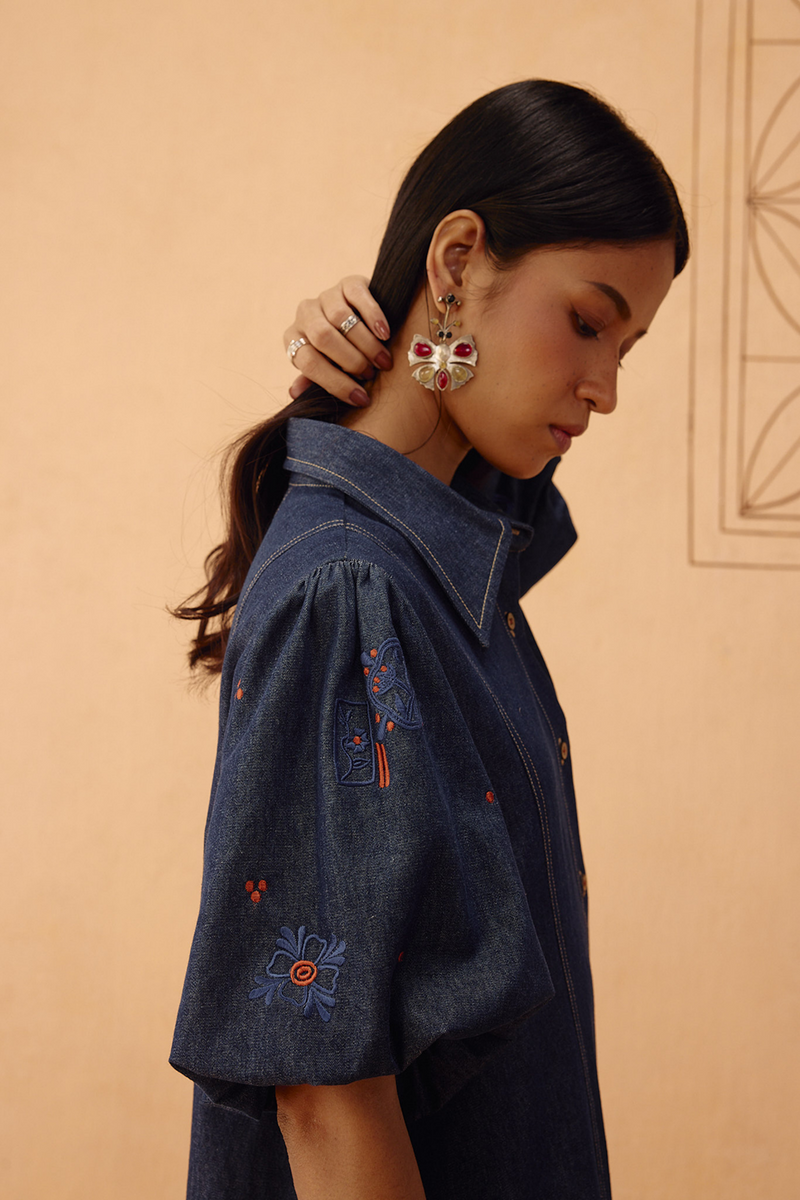 The Keepsake Sustainable Denim Dress denim dress by SUI in blue for women Worldwide