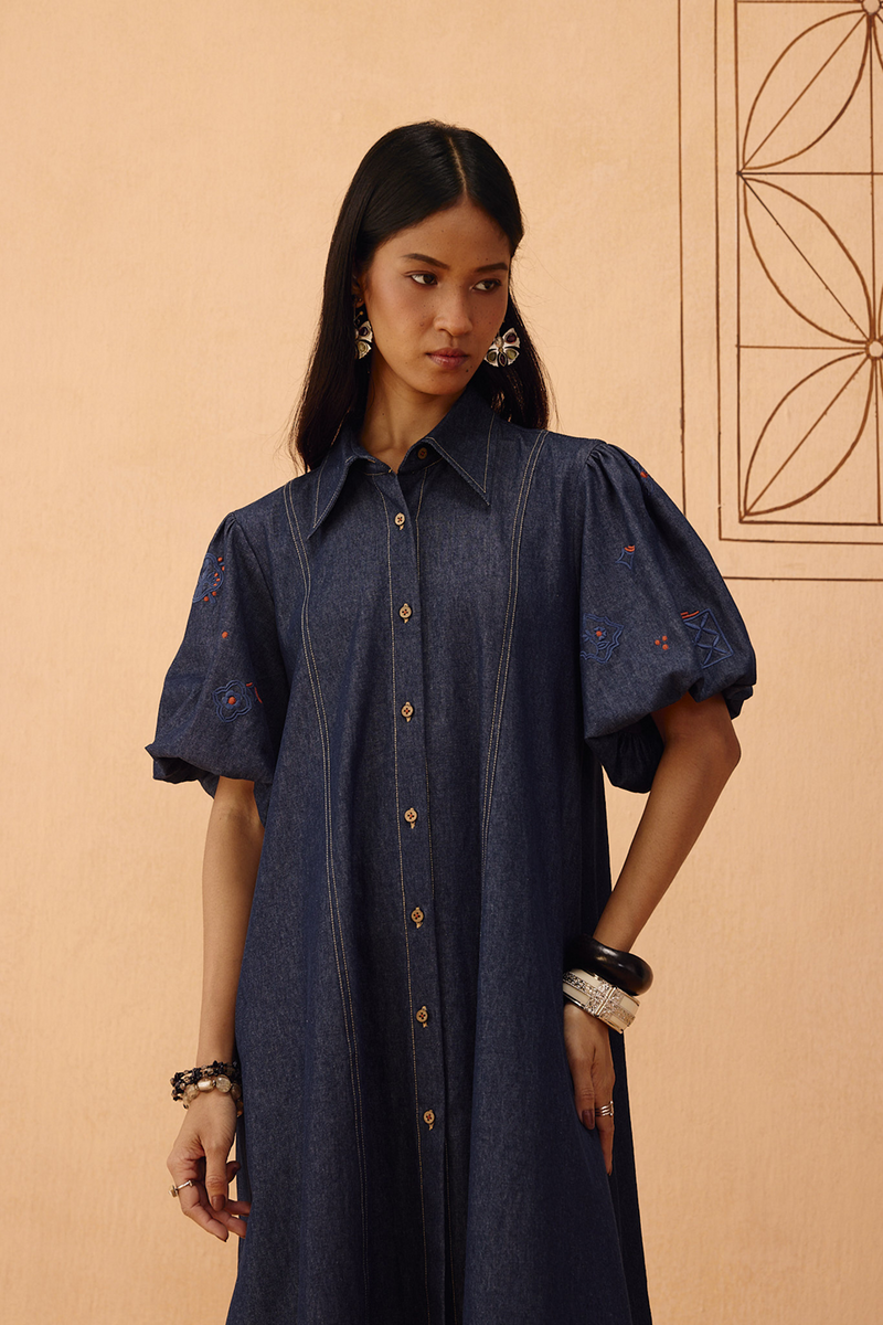 The Keepsake Sustainable Denim Dress denim dress by SUI in blue for women Worldwide