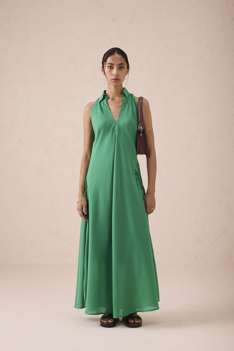 The Moment Lyocell Maxi Dress by SUI in green color for women Worldwide