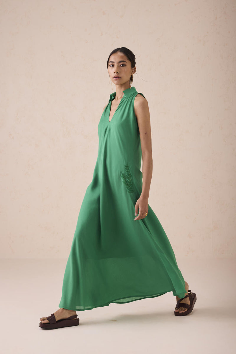The Moment Lyocell Maxi Dress by SUI in green color for women Worldwide